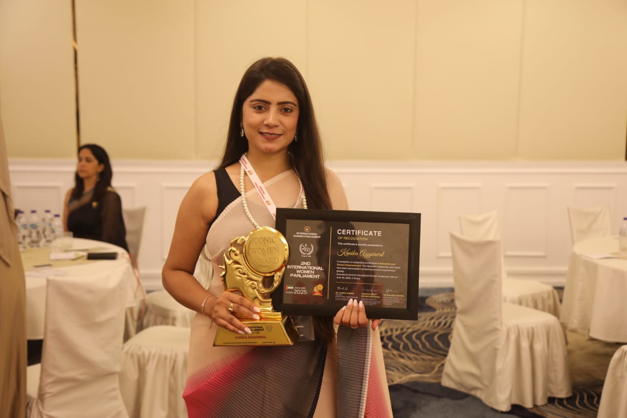 Dr. Kanika Aggarwal Honored for Women Empowerment and Innovation at IWP Conclave 2025 in Dubai