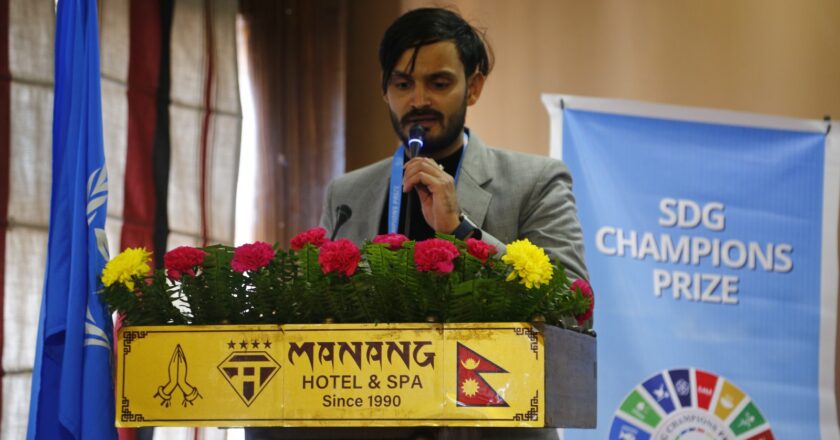 Md Shahid, Nepal (Founder BloodBankNepal) – Honored and Speaker at SDG Champion Prize Ceremony 2025