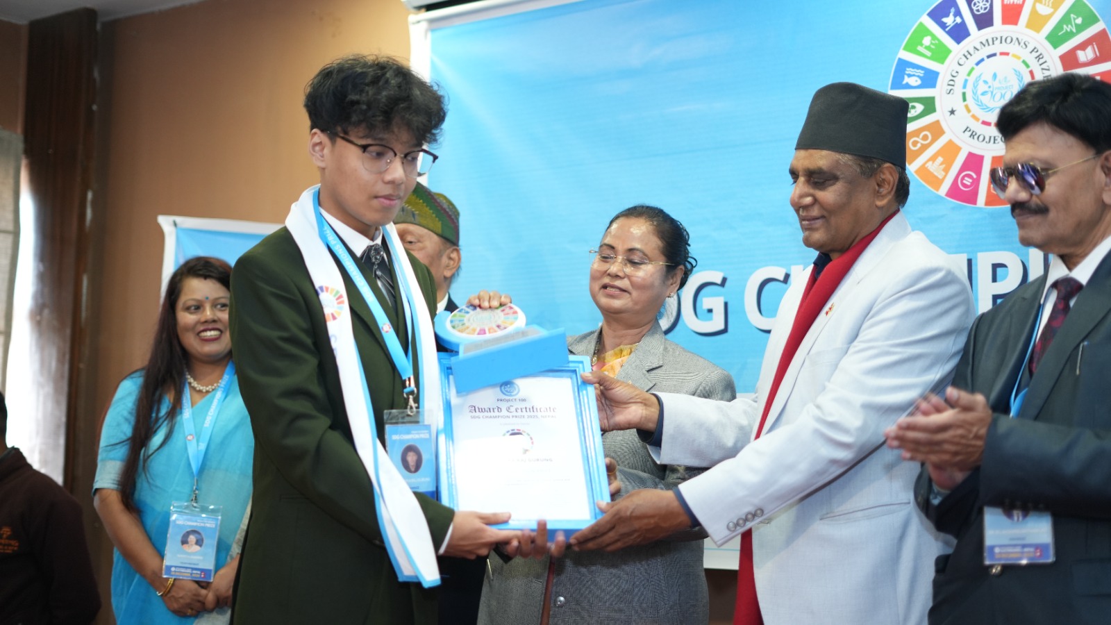 Aradhya Raj Gurung, Nepal – Honored at SDG Champion Prize Ceremony 2025
