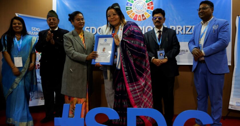 Dr. Kavita Khullar, India – Honored at SDG Champion Prize Ceremony 2025Kathmandu, Nepal – December 28, 2025