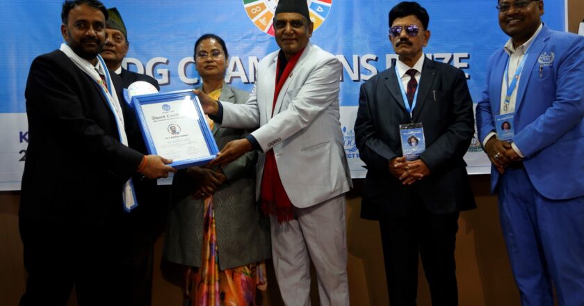 Mr. M. S. Kumar Swamy, India – Honored and Featured Panelist at SDG Champion Prize Ceremony 2025