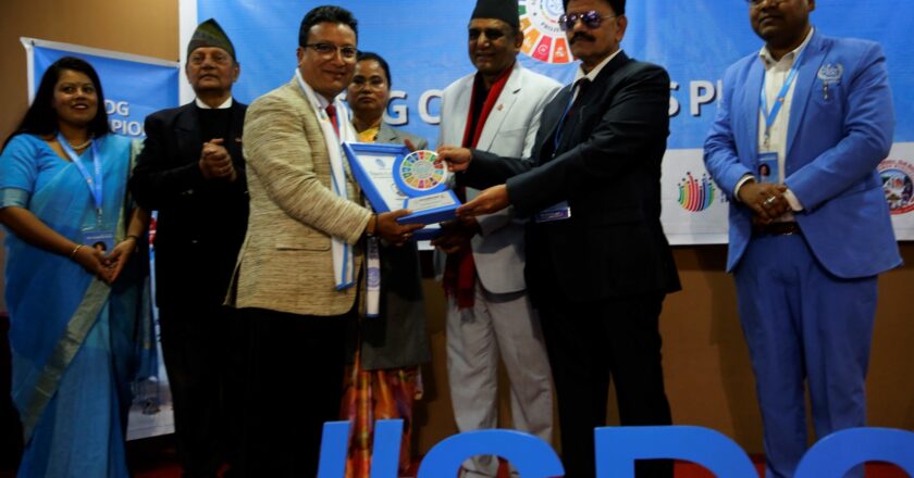 Rabindra Shakya, Nepal – Honored at SDG Champion Prize Ceremony 2025Kathmandu, Nepal – December 28, 2025