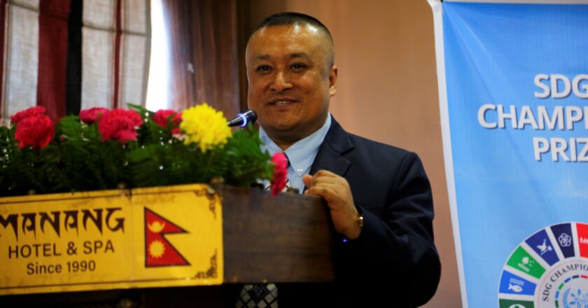 Mr. Milan Gurung, Nepal – Honored and Speaker at SDG Champion Prize Ceremony 2025