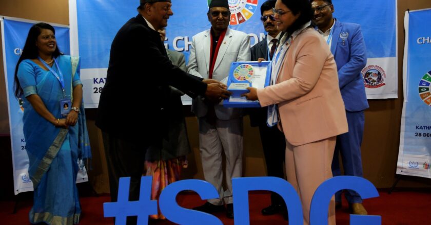 Richa Shahaney, UAE – Honored at SDG Champion Prize Ceremony 2025Kathmandu, Nepal – December 28, 2025
