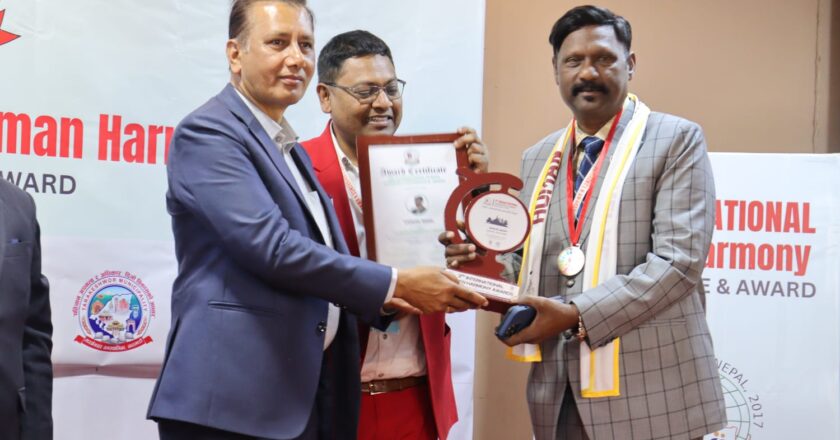 Samuel Bagh, India – Honored at 3rd International Human Harmony Conference & Award 2026