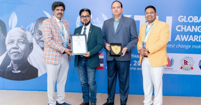 Syed Iqbal Akhter Rizvi, Bangladesh – Honored at 6th Global Changemaker Award in Bangkok