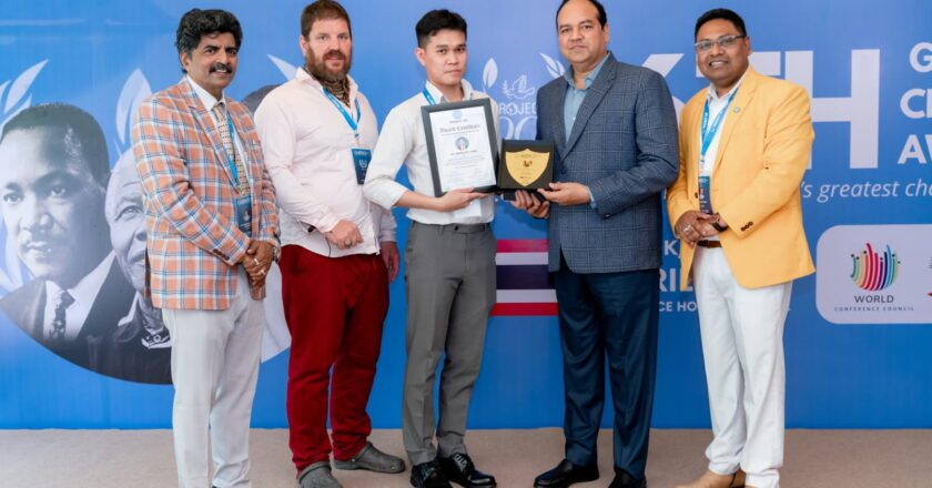 Onkar Anil Kurle, India – Honored at 6th Global Changemaker Award in Bangkok Bangkok, Thailand – April 2026